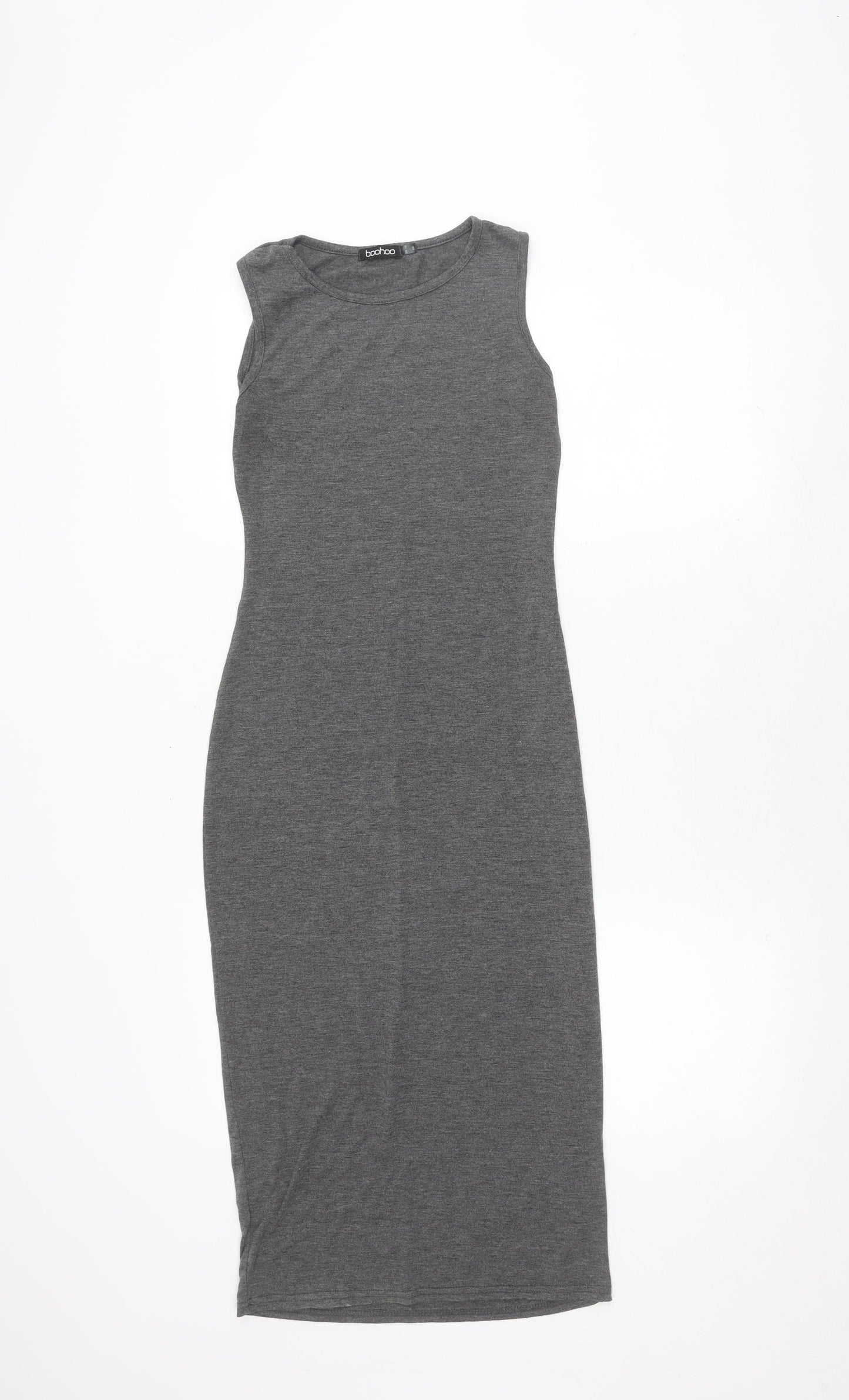 boohoo Women’s Grey Bodycon Midi Dress M