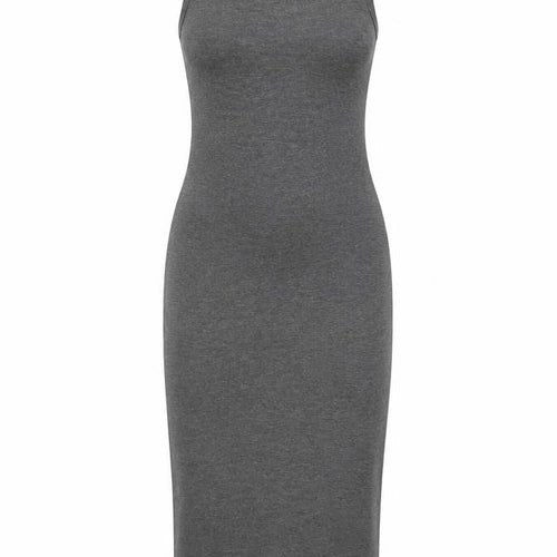 boohoo Women’s Grey Bodycon Midi Dress M
