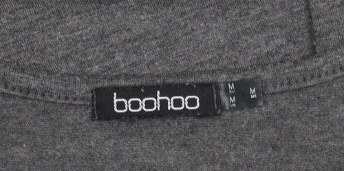 boohoo Women’s Grey Bodycon Midi Dress M