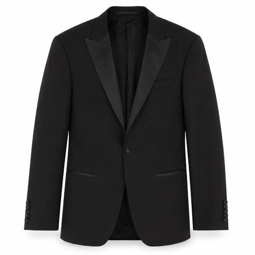 Marks and Spencer Men's Black Shawl Lapel Tuxedo Blazer, Size 40L