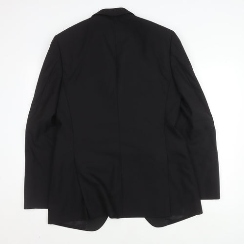 Marks and Spencer Men's Black Shawl Lapel Tuxedo Blazer, Size 40L