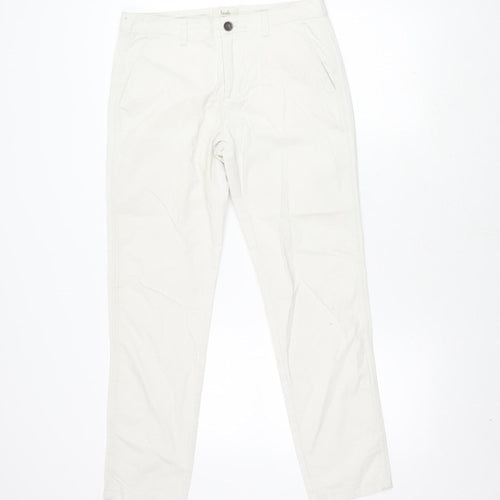 Hush Women's White Trousers Size 8 Cotton Blend