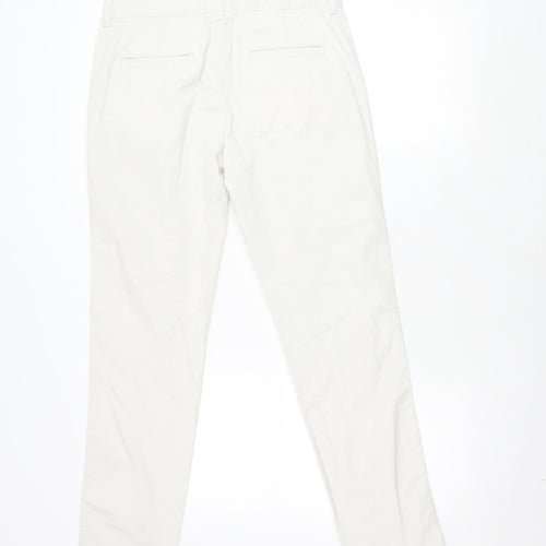 Hush Women's White Trousers Size 8 Cotton Blend