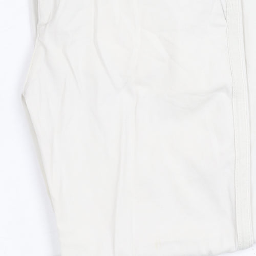 Hush Women's White Trousers Size 8 Cotton Blend