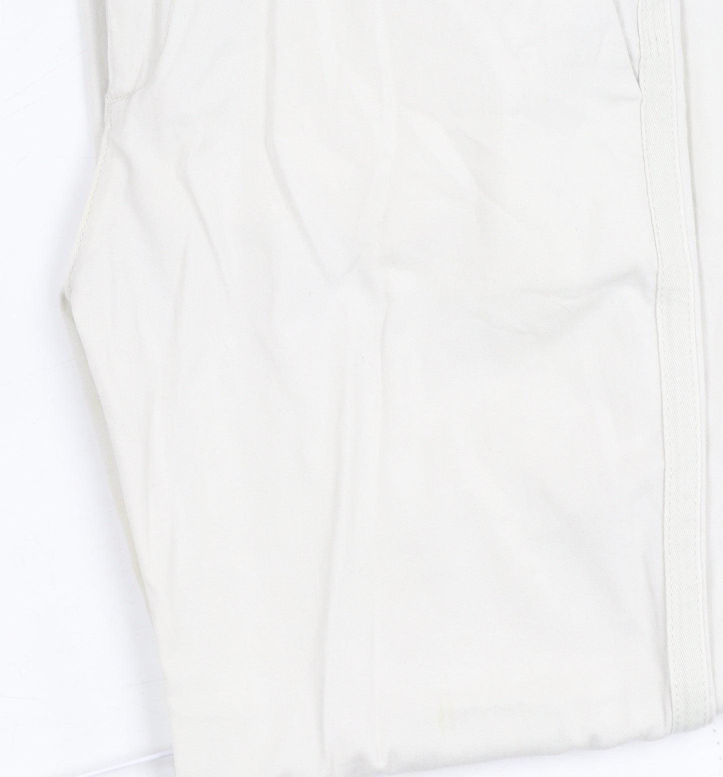 Hush Women's White Trousers Size 8 Cotton Blend
