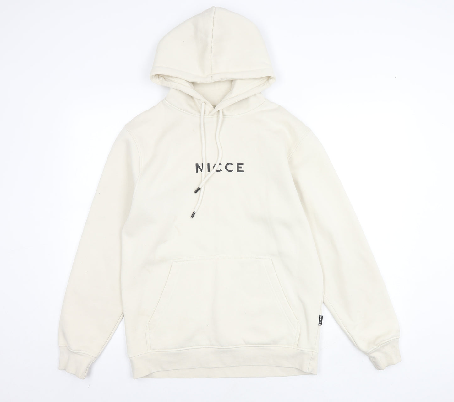 NICCE Men's Beige XS Pullover Hoodie with Logo