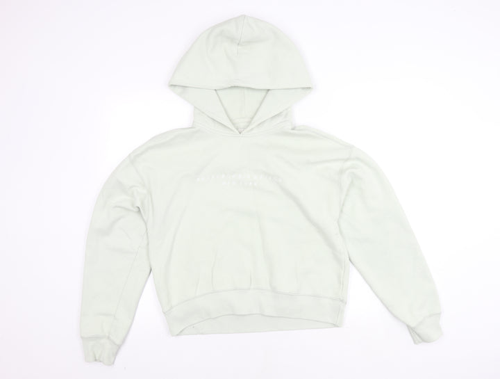 Abercrombie & Fitch Women's White Hoodie S Pullover Logo