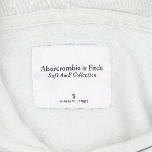 Abercrombie & Fitch Women's White Hoodie S Pullover Logo