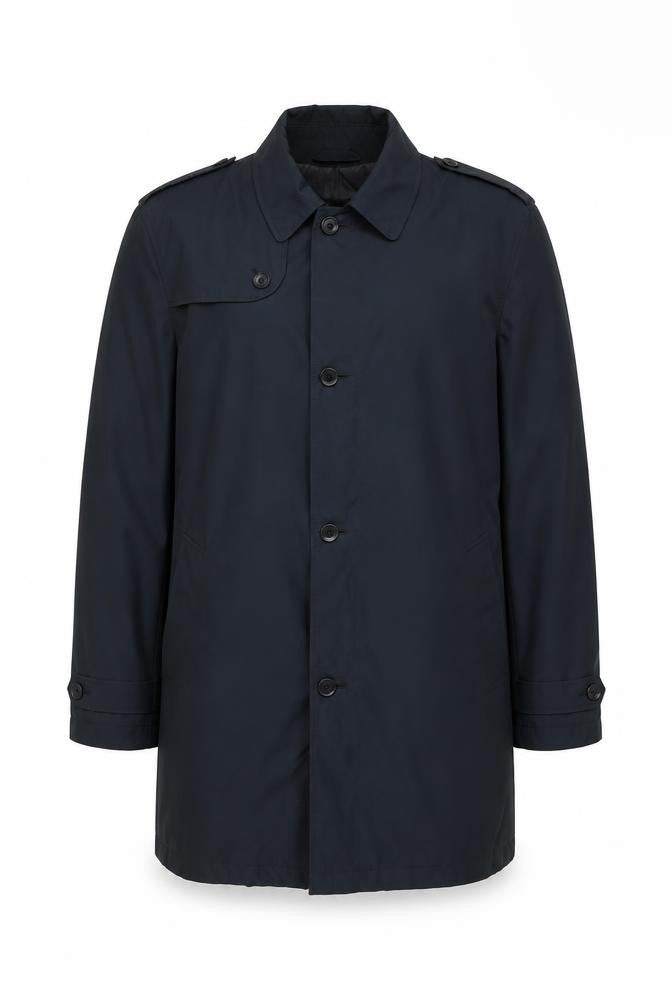 Front view of Marks & Spencer Men's Blue Coat, size L