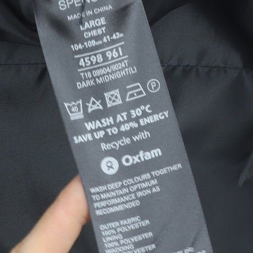 Marks and Spencer Men's Blue Coat Size L