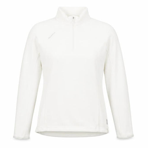Decathlon Women's White XS 1/2 Zip Fleece Sweatshirt