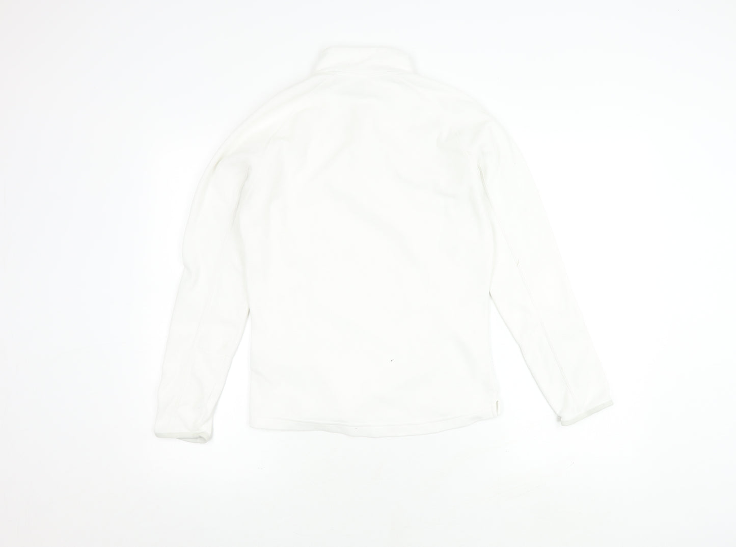 Decathlon Women's White XS 1/2 Zip Fleece Sweatshirt