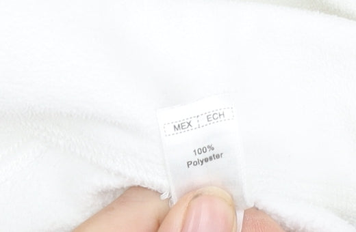 Decathlon Women's White XS 1/2 Zip Fleece Sweatshirt