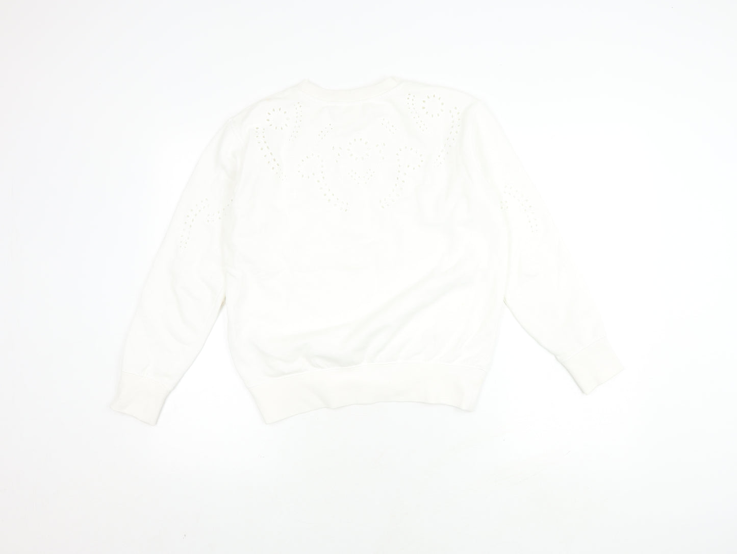 H&M Women's White Pullover Jumper Size 12