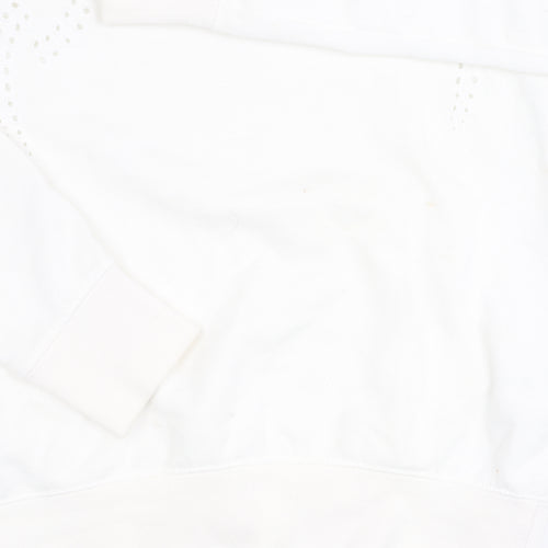 H&M Women's White Pullover Jumper Size 12