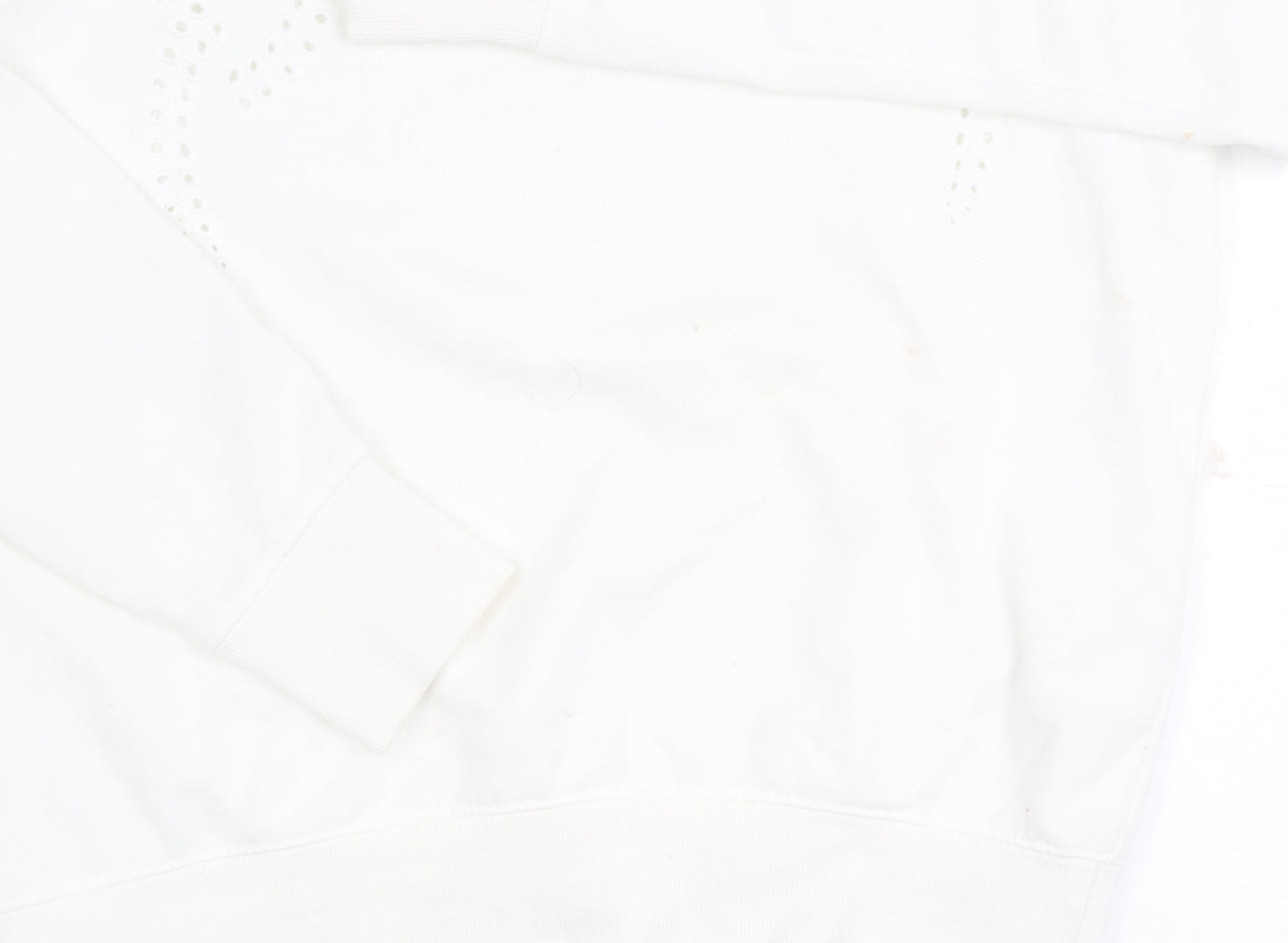 H&M Women's White Pullover Jumper Size 12