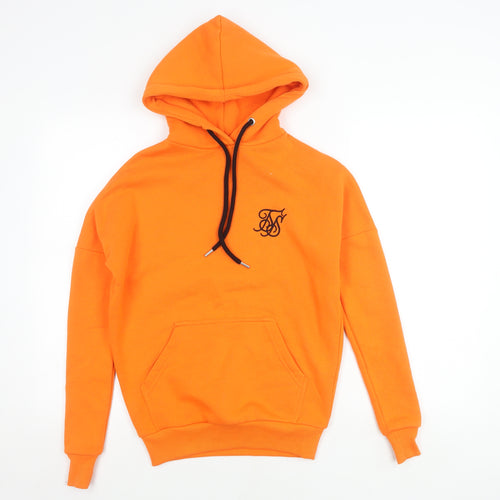 SikSilk Women's Orange Pullover Hoodie Size 4