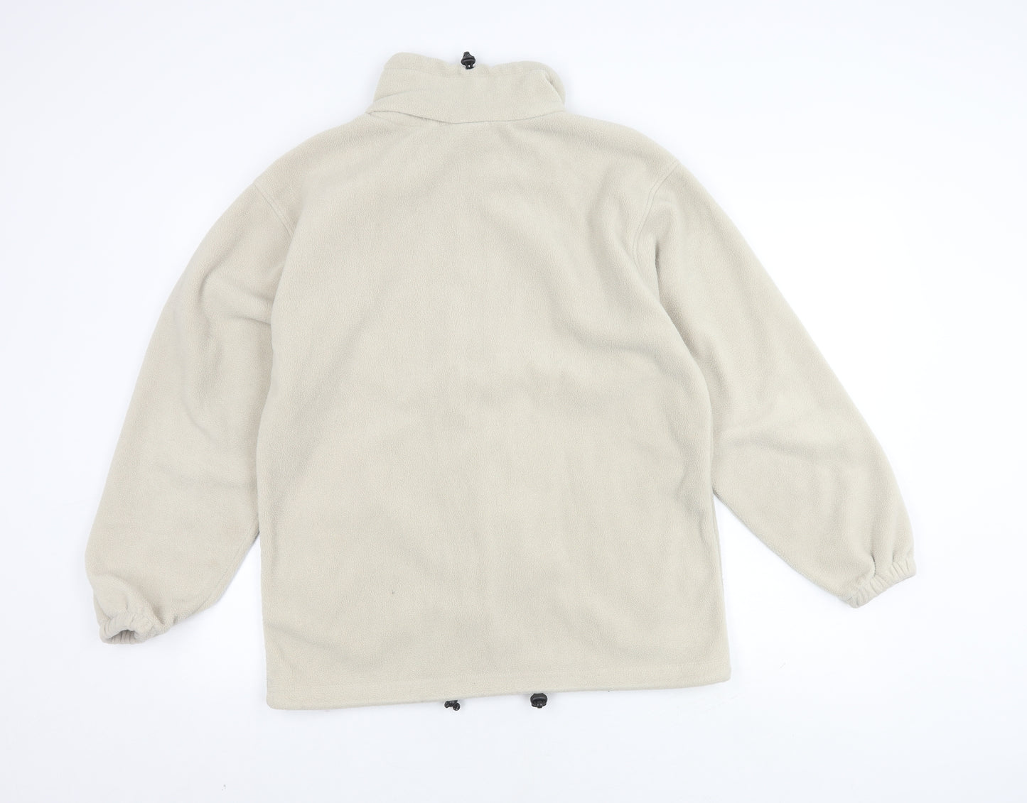 B&C Men's Beige Basic Jacket, S, Stand-Up Collar