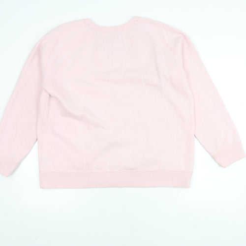 Crew Clothing Women's Pink Pullover Sweatshirt Size 16
