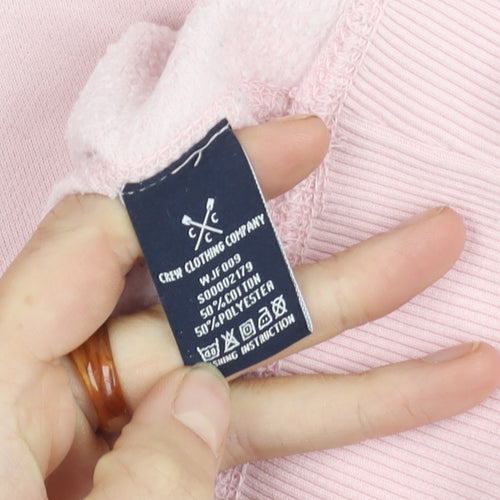 Crew Clothing Women's Pink Pullover Sweatshirt Size 16