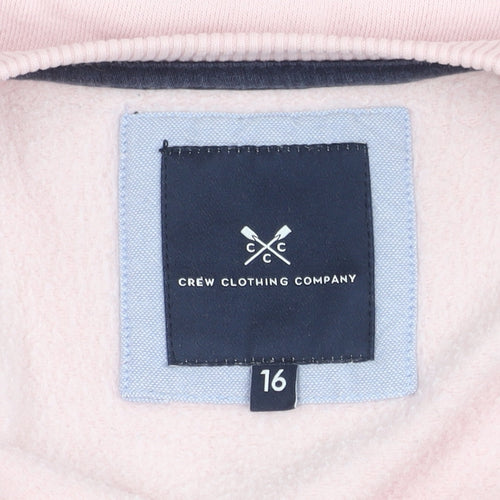 Crew Clothing Women's Pink Pullover Sweatshirt Size 16