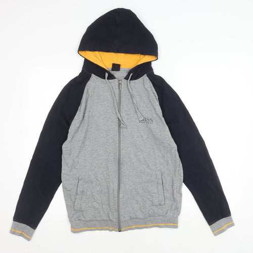 Hugo Boss Men's Grey Hooded Jacket S