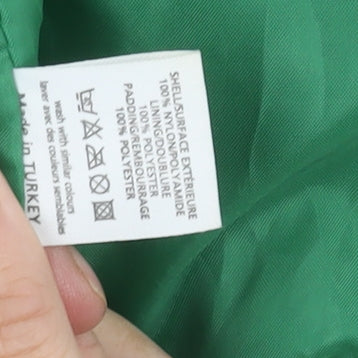 New Look Women's Green Puffer Waistcoat Size 10