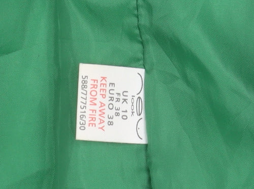New Look Women's Green Puffer Waistcoat Size 10