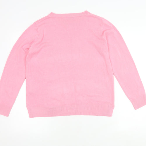 Marks and Spencer Women's Pink Jumper Size 14