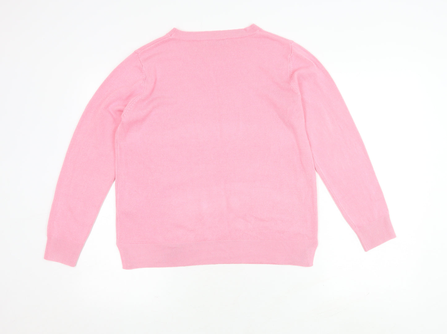 Marks and Spencer Women's Pink Jumper Size 14