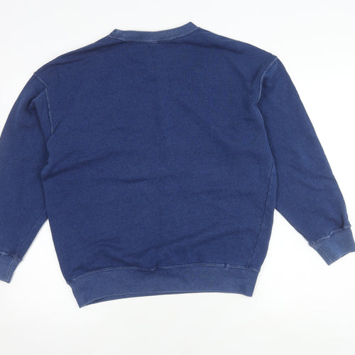 Uniqlo Men's Blue Sweatshirt S Crew Neck Pullover