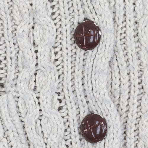 Neal Sperling Women's Beige Cardigan V-Neck Small