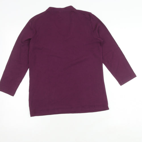 Orvis Women's Purple V-Neck Perfect Tee Size S