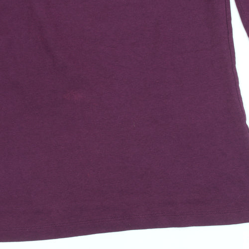 Orvis Women's Purple V-Neck Perfect Tee Size S