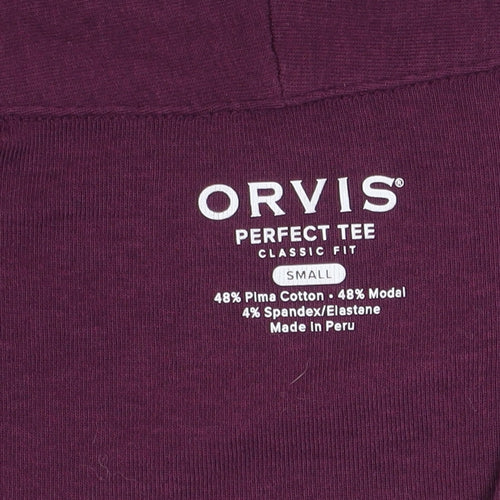 Orvis Women's Purple V-Neck Perfect Tee Size S