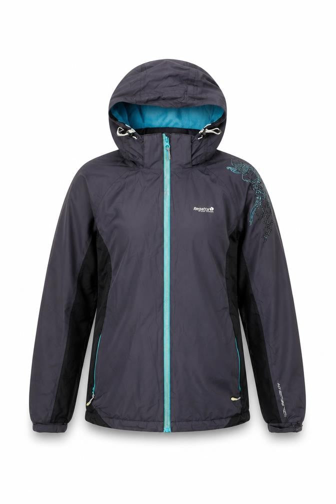 Regatta Women's Black Waterproof Track Jacket Size 10