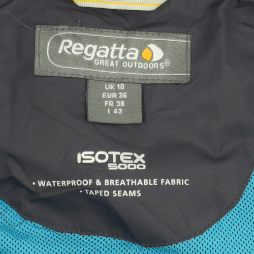 Regatta Women's Black Waterproof Track Jacket Size 10