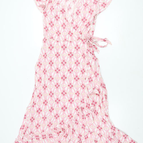 Marks and Spencer Pink Floral Dress, Size 6, Women's