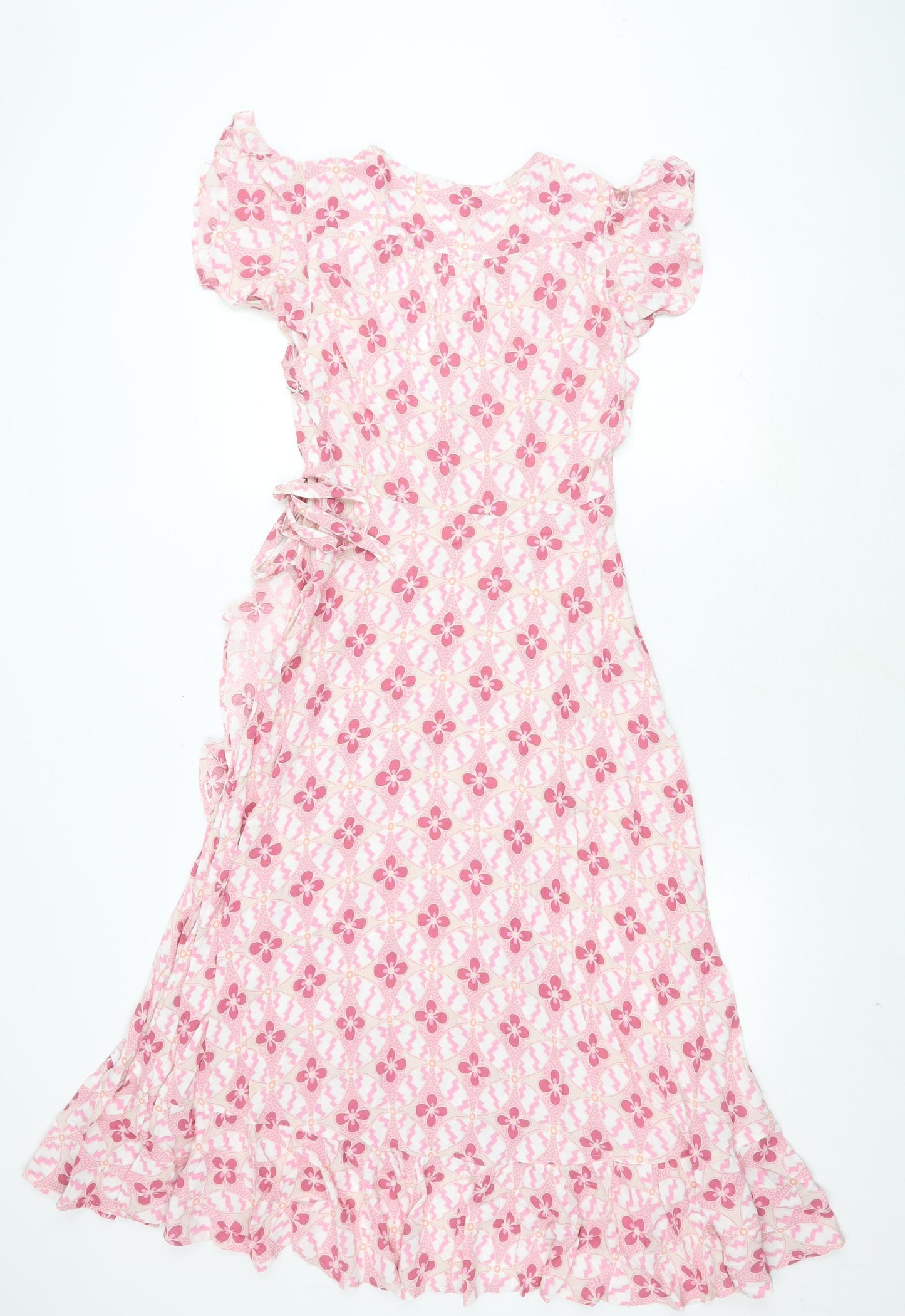 Marks and Spencer Pink Floral Dress, Size 6, Women's