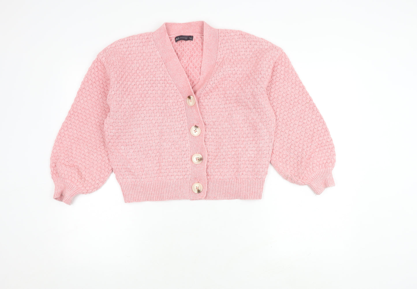 Marks and Spencer Women's Pink Cardigan Size 14