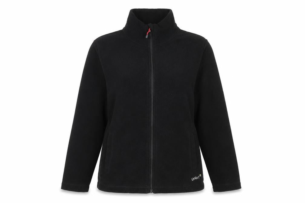Front view of Gelert Women's Black Fleece Jacket, size 12