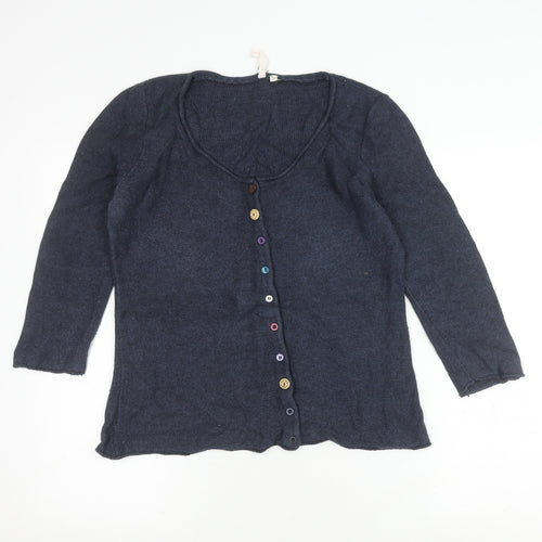 White Stuff Women's Blue Cardigan Size 12