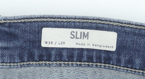 Marks & Spencer Men's Blue Slim Jeans 38W 29L