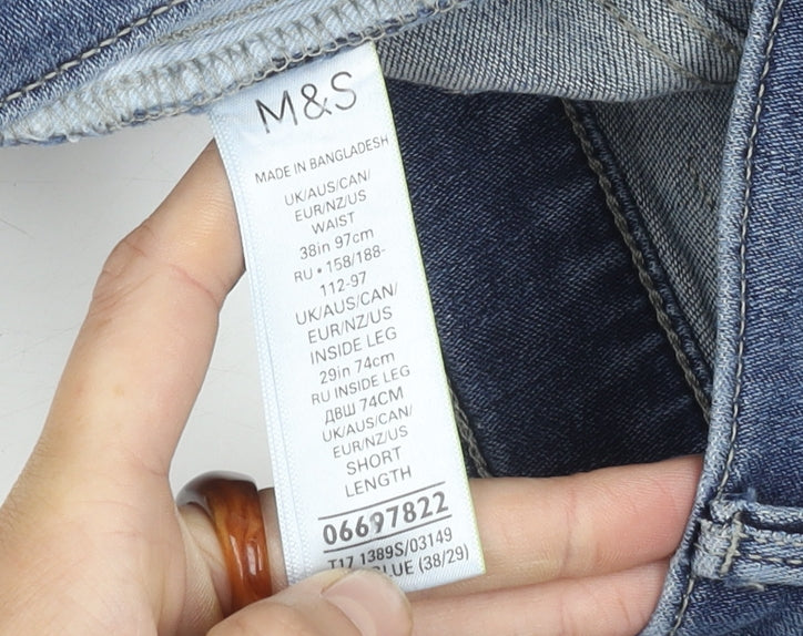 Marks & Spencer Men's Blue Slim Jeans 38W 29L