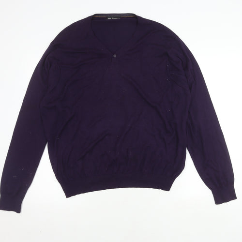 Marks and Spencer Men's XL Purple Pullover Jumper