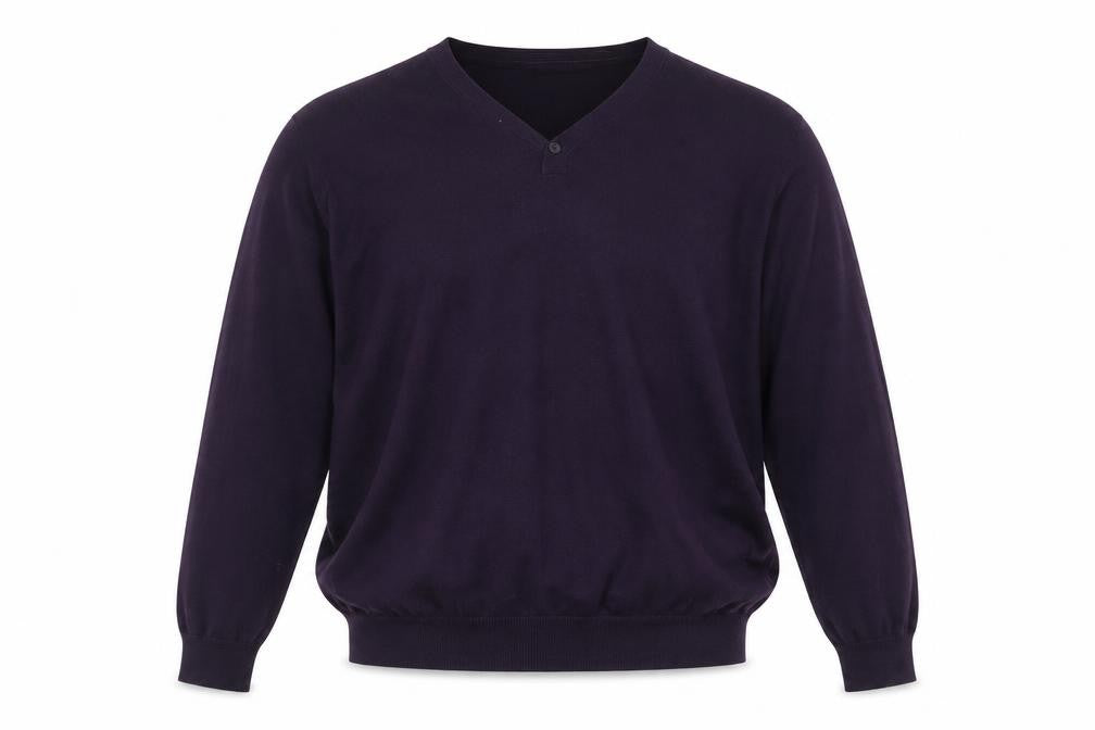 Front view of Marks & Spencer Men's XL Purple jumper