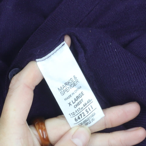 Marks and Spencer Men's XL Purple Pullover Jumper