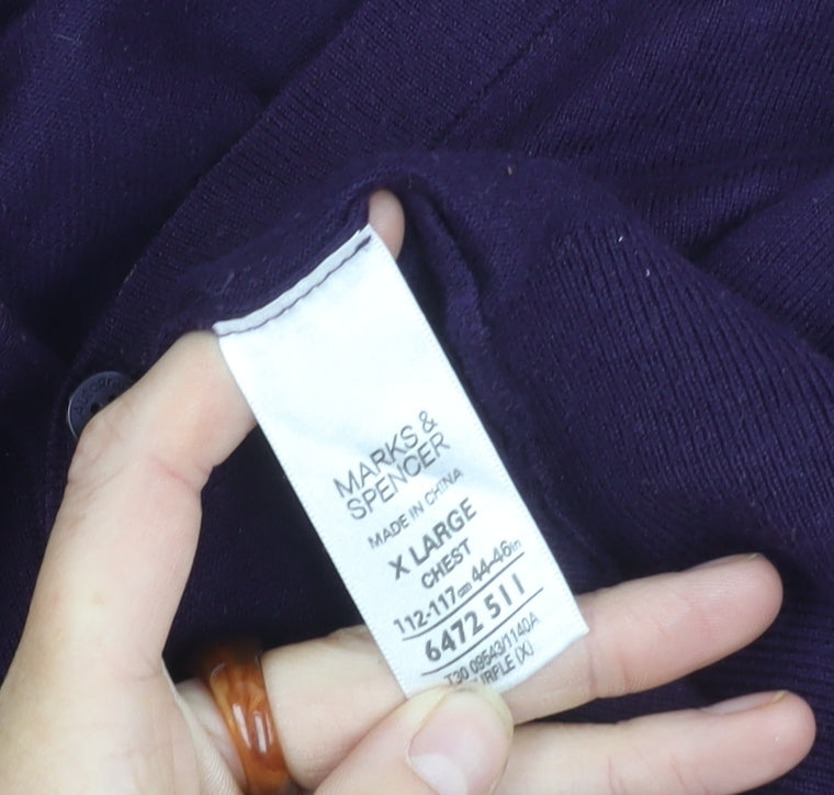 Marks and Spencer Men's XL Purple Pullover Jumper