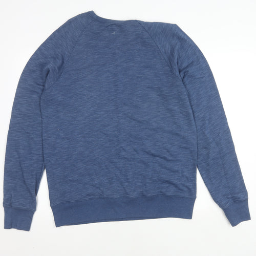 J.Crew Men's Blue Fleece Pullover Size L