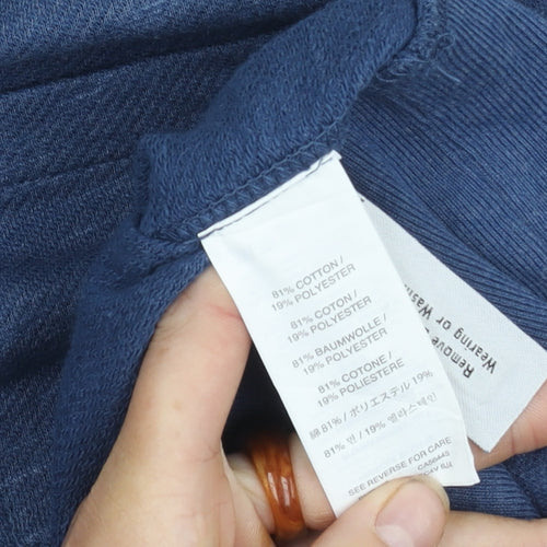 J.Crew Men's Blue Fleece Pullover Size L